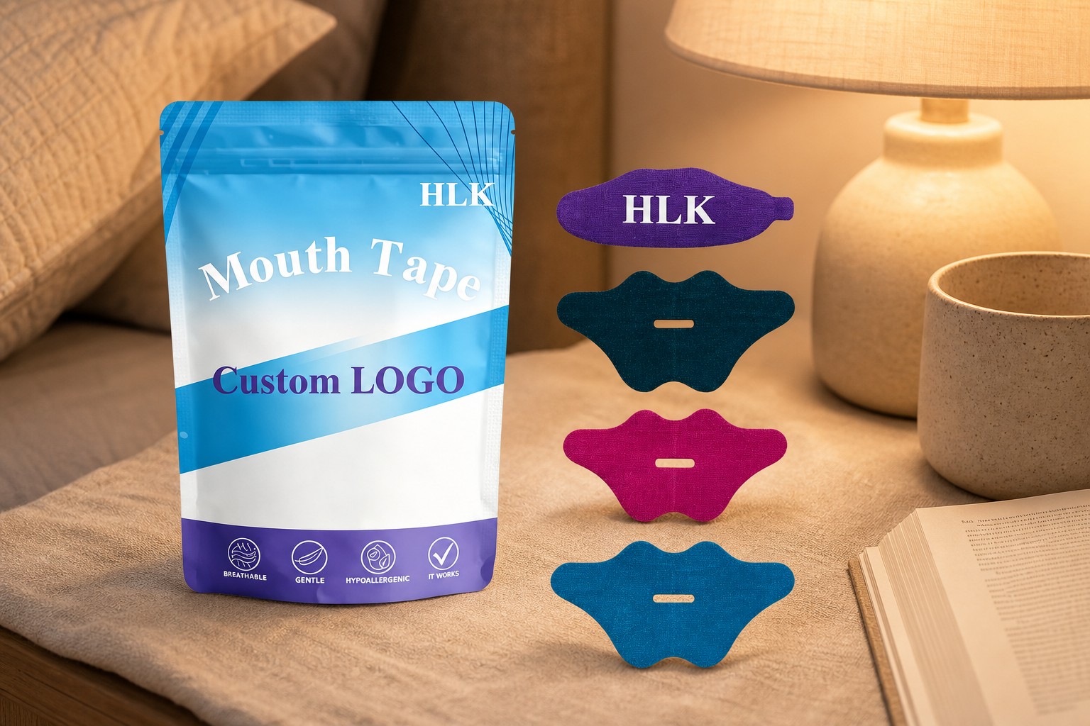 3 Design Features of HLK Lip-Shape Mouth Tape