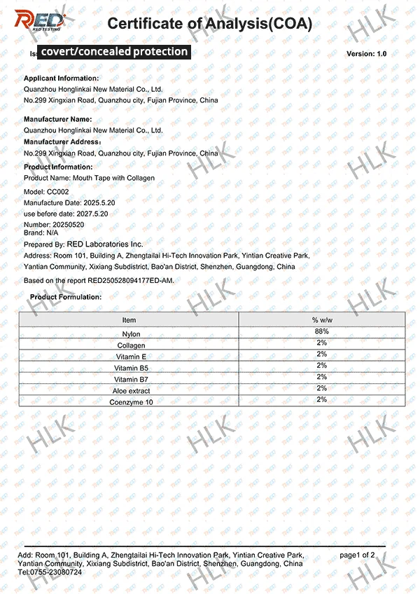 COA Certificate