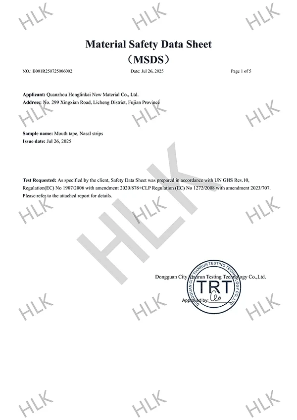 MSDS Analysis