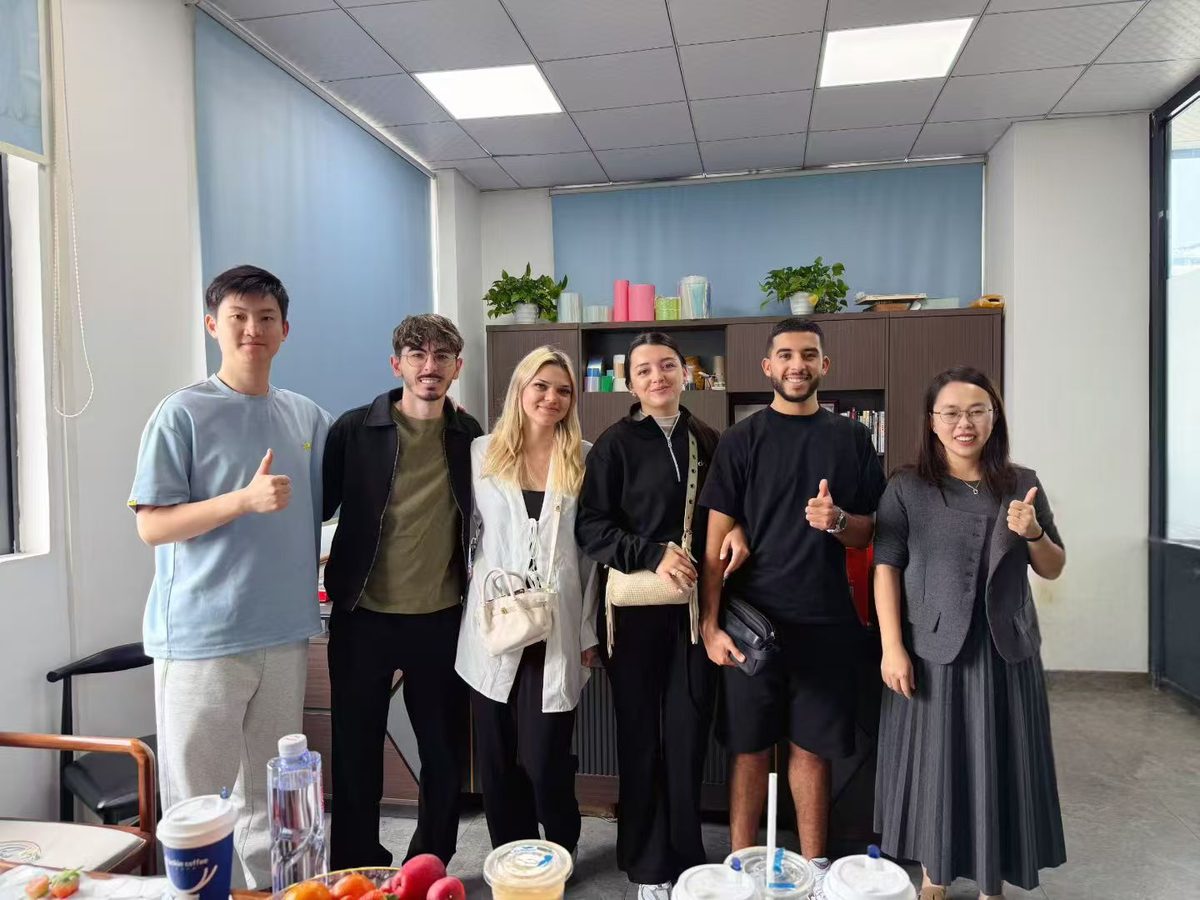 Luca Rossi visiting HLK factory