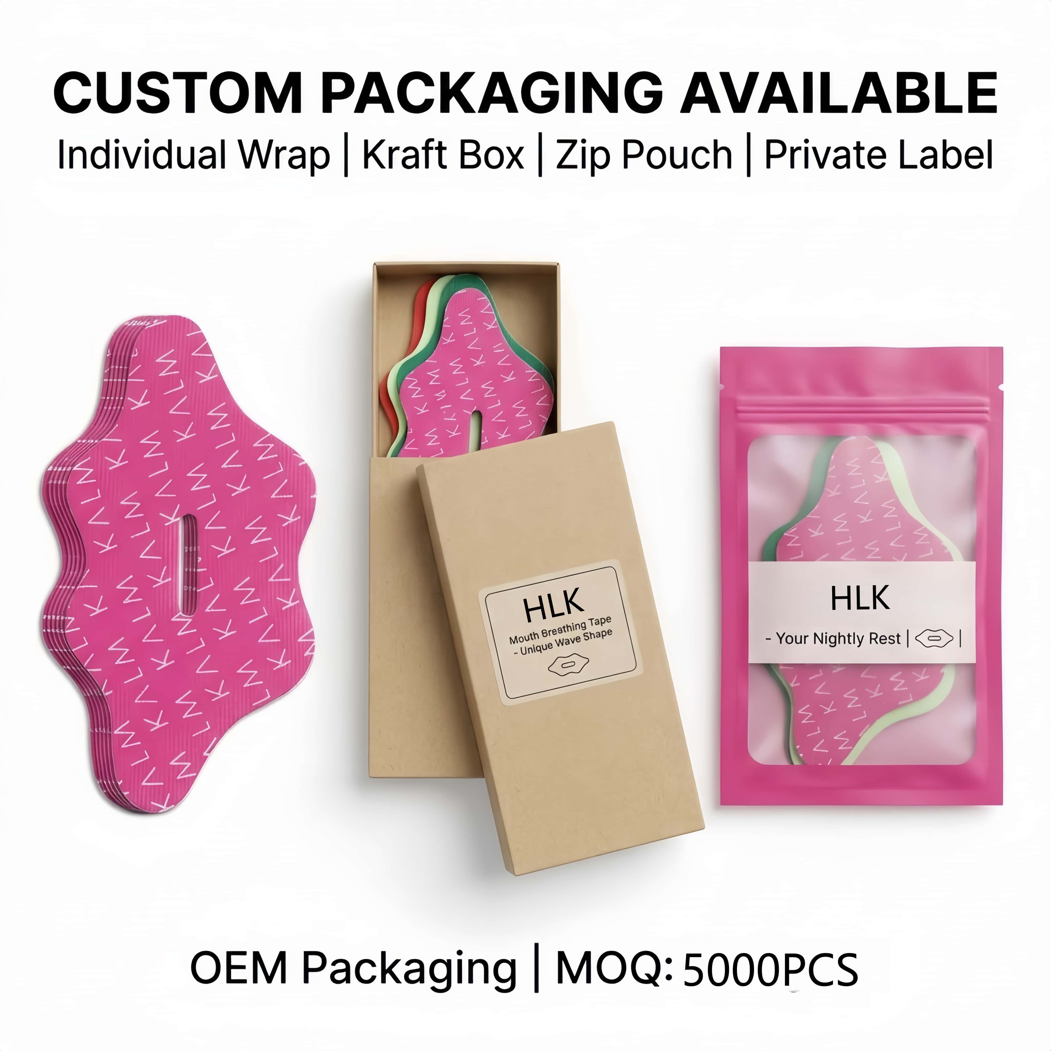Custom packaging kraft box zip pouch private label